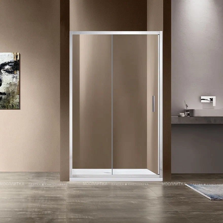 Душевая дверь Vincea Garda VDS-1G135CL 135 см хром, стекло прозрачное - изображение 2