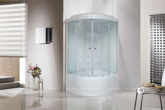 Душевая кабина Royal Bath 100BK3-WC белое/матовое - 2 изображение