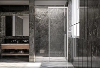 Душевая дверь Veconi Premium Trento PTD-30CH, 140х200, хром, стекло прозрачное1