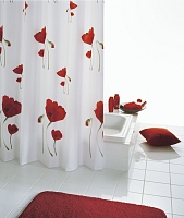 Штора для ванных комнат Ridder Mohn красная