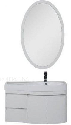 Комплект мебели для ванной Aquanet Сопрано 95 R распашн. двери белый - изображение 2
