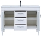 Комплект мебели для ванной Aquanet селена 120 см, белая, серебро - изображение 8