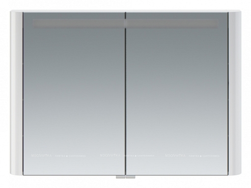 Зеркальный шкаф Am.Pm Sensation M30MCX1001WG, цвет - белый глянец, с подсветкой, 100 см - 7 изображение