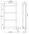 Полотенцесушитель электрический Margaroli Sereno 582 ВОХ, 58232504WHB 32,5 x 73 см, белый - изображение 3