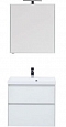 Комплект мебели для ванной Aquanet Гласс 60 белый - 2 изображение