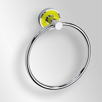Полотенцедержатель-кольцо Bemeta Trend-i 104104068h 16 x 5 x 19 см, хром, желтый