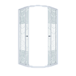 Душевой уголок Triton Стандарт Узоры 90x90 см четверть круга стекло с узором