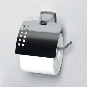 Держатель туалетной бумаги с крышкой Wasserkraft Wern K-2525 - 2 изображение