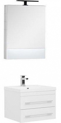 Комплект мебели для ванной Aquanet Нота 58 белый зеркало камерино