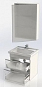 Комплект мебели для ванной Aquanet Эвора 60 белый - 12 изображение