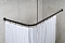 Карниз для ванны Ridder 90 см 52510 чёрный матовый - 2 изображение