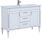 Комплект мебели для ванной Aquanet селена 120 см, белая, серебро - 5 изображение