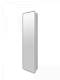 Шкаф-пенал Art&Max Platino 40 см AM-Pla-400-1600-1D-R-L-DS-F с подсветкой, белый 