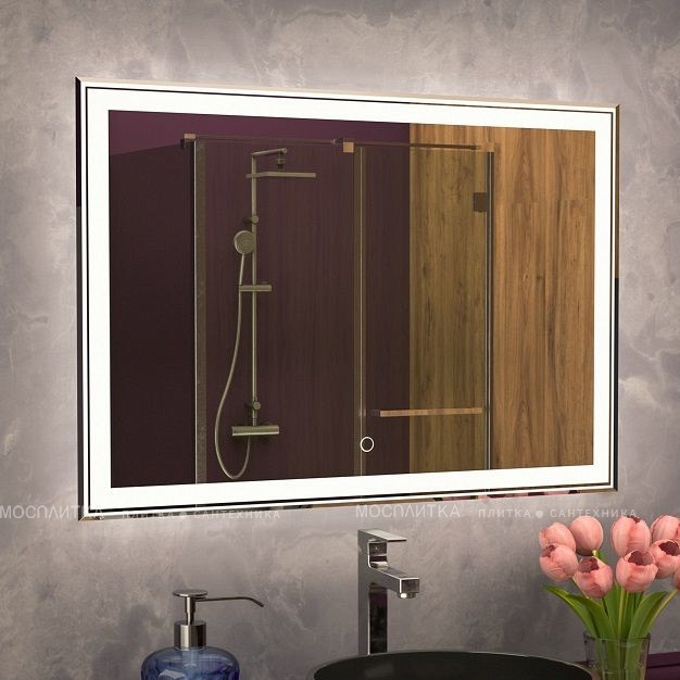 Зеркало Art&Max Zoe 100 см AM-Zoe-1000-800-DS-F с подсветкой - изображение 2