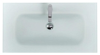 Раковина BelBagno стеклянная белая матовая, 1010x465x145, BB1010/465-LV-VTR-BO