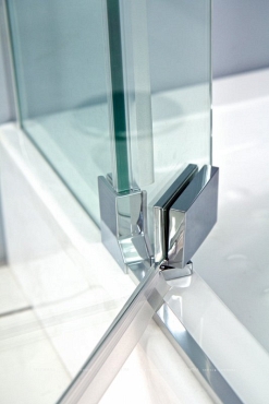 Душевой уголок Cezares SLIDER-A-2-100/110-C-Cr стекло прозрачное, профиль хром - 4 изображение