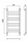 Полотенцесушитель водяной Aquanerzh лесенка прямая-групповая 100x50 - 2 изображение