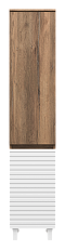 Шкаф-пенал Brevita Dakota 35 см DAK-050350-19/01Л левый, дуб галифакс олово / белый - 2 изображение
