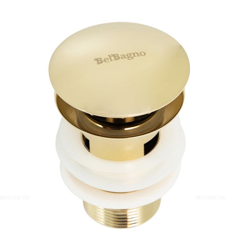 Донный клапан BelBagno BB-SAT-ORO для раковины, золото - изображение 2