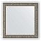 Зеркало в багетной раме Evoform Definite BY 3136 64 x 64 см, виньетка состаренное серебро 