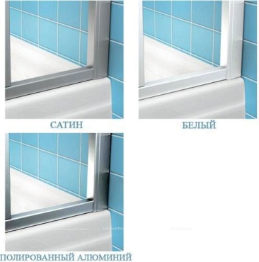 Душевая дверь Ravak Matrix MSDPS-120/80 правый сатин стекло прозрачное транспарент - 4 изображение