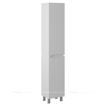 Пенал Briz Милана левый 35 см, белый глянец - 2 изображение