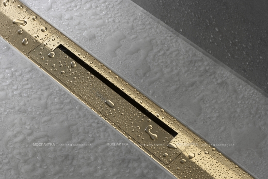 Декоративная решётка Hansgrohe RainDrain Flex 56045990 90 см, полированное золото - 3 изображение
