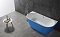 Акриловая ванна Abber 170х80 см AB9216-1.7DB, синий - 4 изображение