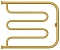 Полотенцесушитель водяной Сунержа Лира 50х65 см 032-0011-5065 матовое золото - изображение 2