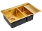 Мойка кухонная Paulmark Union PM537851-BGL брашированное золото - 2 изображение