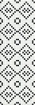 Керамическая плитка Meissen Вставка Pret a Porter Black&White Mosaic 25х75
