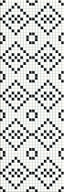 Керамическая плитка Meissen Вставка Pret a Porter Black&White Mosaic 25х75 