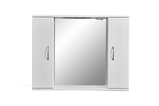 Зеркальный шкаф Stella Polar Концепт 90/C SP-00000131 90 см с подсветкой, белый - 4 изображение