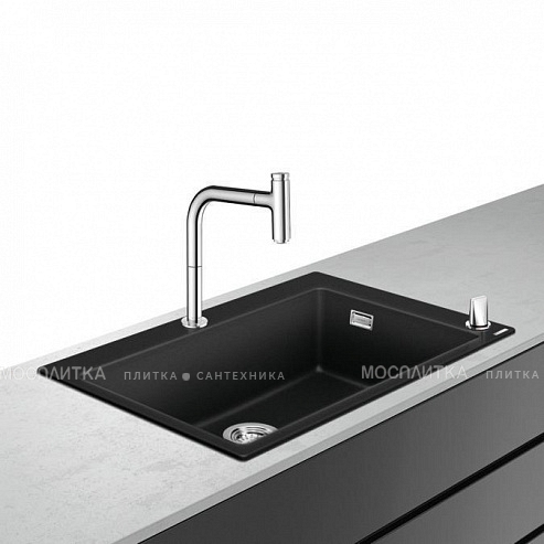 Кухонная мойка с встроенным смесителем Hansgrohe C51-F660-07 43218000, черный - изображение 2