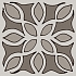 Керамическая плитка Kerama Marazzi Вставка Анвер 1 серый 4,85х4,85 