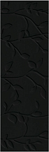 Керамическая плитка Meissen Плитка Winter Vine рельеф черный 29x89 