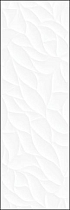 Керамическая плитка Cersanit Плитка Glory рельеф белый 25х75 