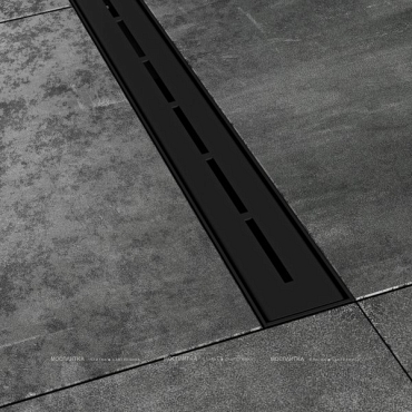 Душевой лоток Ravak Oz Runway 75 см X01750, черный - 2 изображение