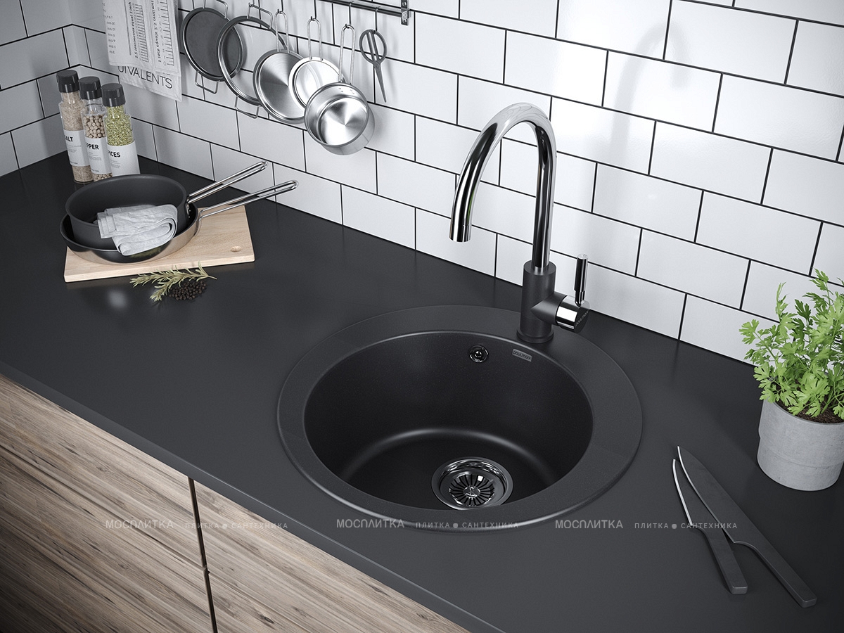 Мойка кухонная Paulmark Gelegen PM404800-BL черный - изображение 3