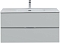 Тумба с раковиной Aquanet Алвита New 100 2 ящика, серый - 7 изображение