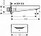 Излив Hansgrohe Metropol 32543340 для ванны черный хром - 2 изображение