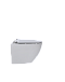 Унитаз подвесной безободковый beWash Minimal BKWHR003480 с крышкой-сиденьем микролифт, белый глянец - 3 изображение