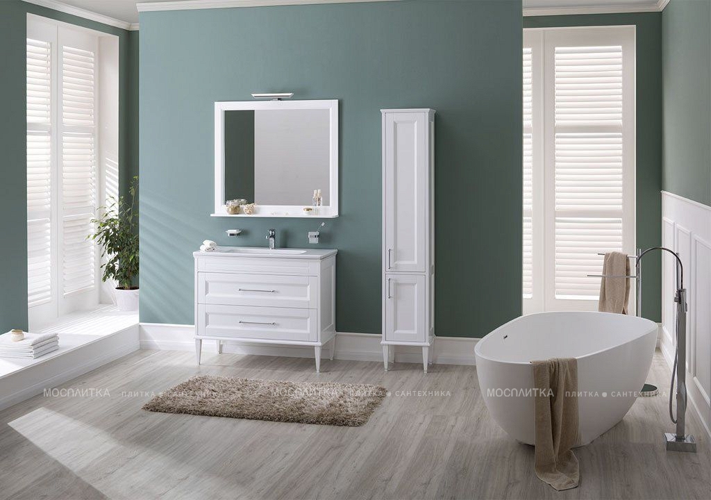 Комплект мебели для ванной Aquanet Бостон М 100 белый - изображение 12