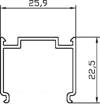 Регулирующий профиль Ravak Blix 10° для душа E778801U1900B, серый - 2 изображение