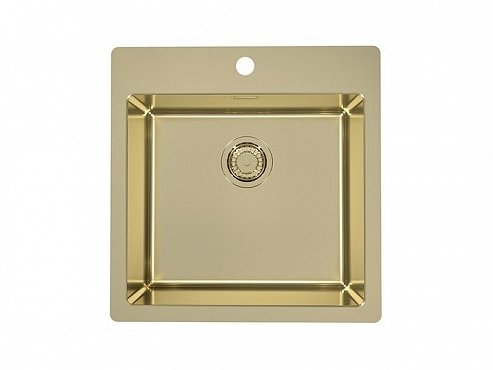 Кухонная мойка Alveus Monarch Pure 30 1106867 золото в комплекте с выпуском без сифона