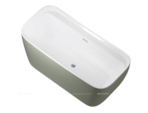 Акриловая ванна Allen Brau Infinity 170x78 2.21002.20/CGM белая глянец /цементно-серый - 2 изображение