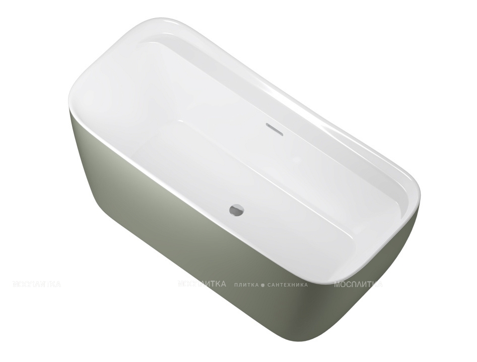 Акриловая ванна Allen Brau Infinity 170x78 2.21002.20/CGM белая глянец /цементно-серый - изображение 2