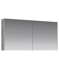 Зеркальный шкаф Aqwella Mobi 120 см MOB0412 бетон светлый