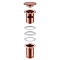 Донный клапан для раковины Abber AF0010MRG с переливом, розовое золото матовое - изображение 2