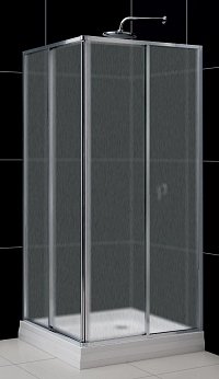 Душевой уголок RGW Classic CL-32 900x900x1850 профиль хром, стекло шиншилла1